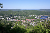 Bellows Fallss, VT - Village from Table Rock